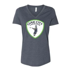 Oak City Lacrosse Logo Ladies V-Neck