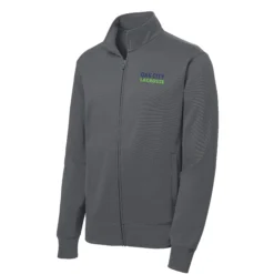 Oak City Lacrosse Embroidery Adult Full Zip Hoodie