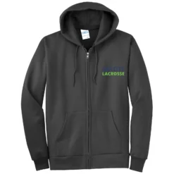 Oak City Lacrosse Embroidery Tall Full Zip Hoodie